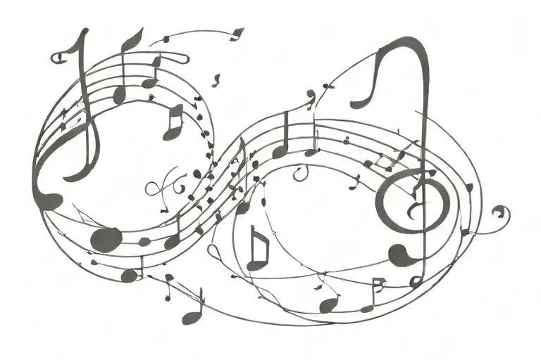 Music Notes Floating