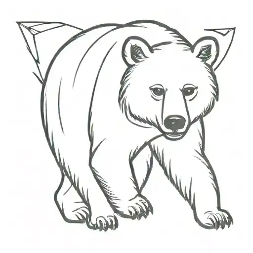 Arrow Black Bear Standing