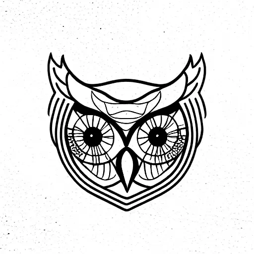 Owl Shape With Shading
