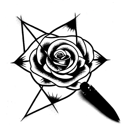 Rose With A Compass