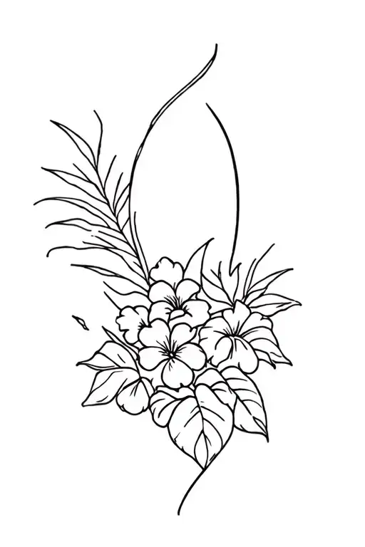 Hawaiian Theme Arm Sleeve