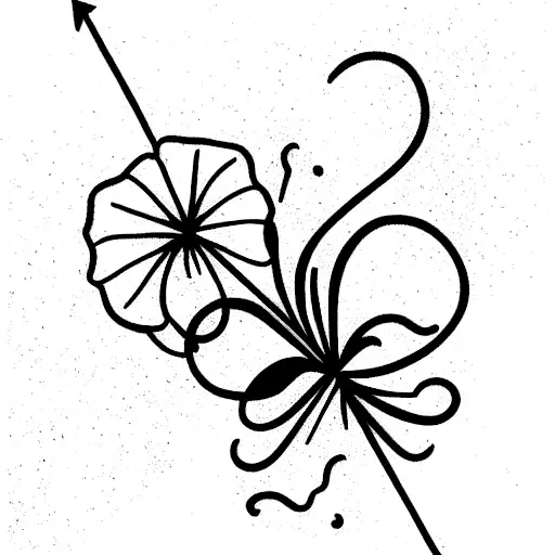 Draw Me A Fine Line Tattoo That Will Be Feminine And Delicate And Will Represent