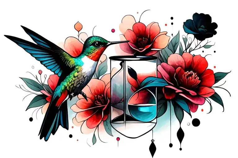 Hummingbird And Hourglass
