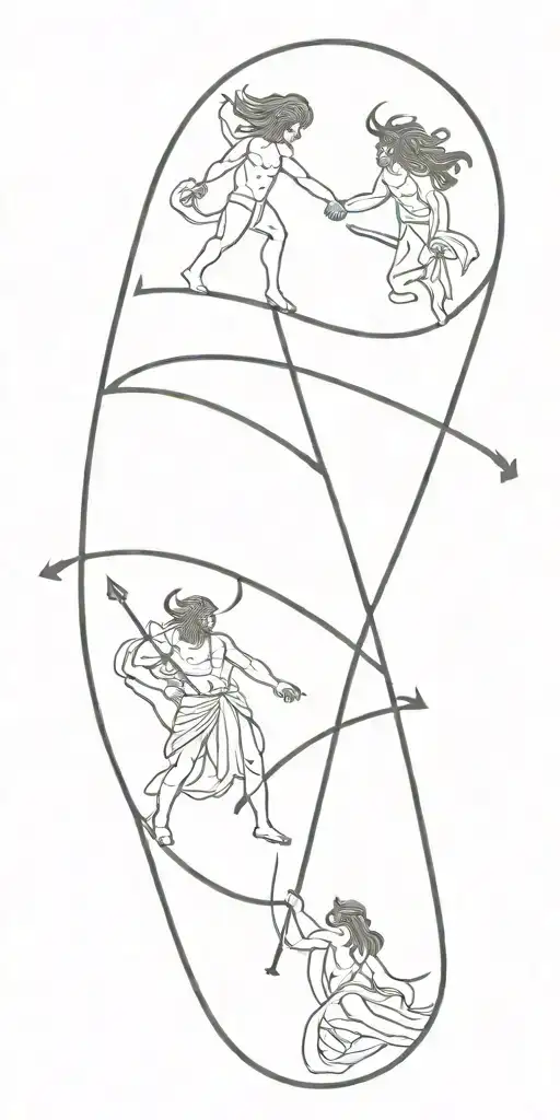 Greek Mythology Gods Battling