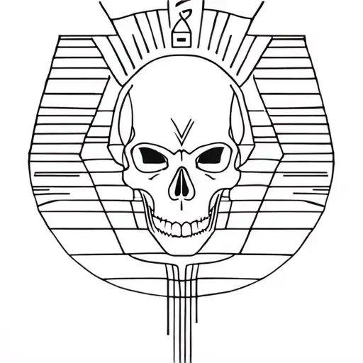 Pharao Skull Face