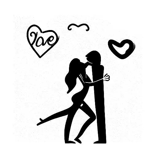 Couple Falling Love Kissing In Cinema Room