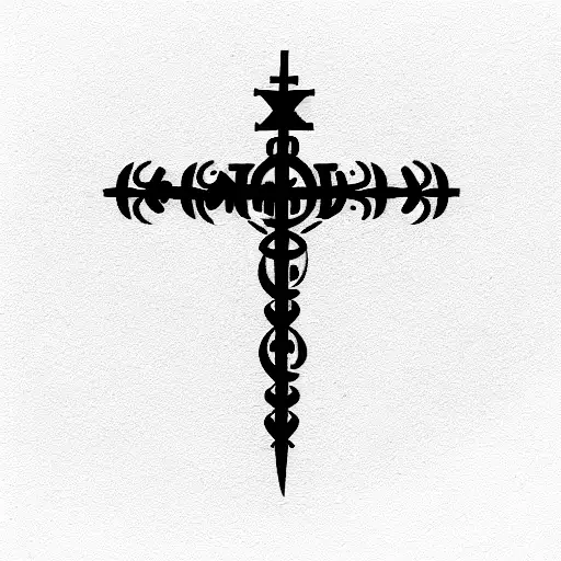 Christian Cross Saying Gods Will