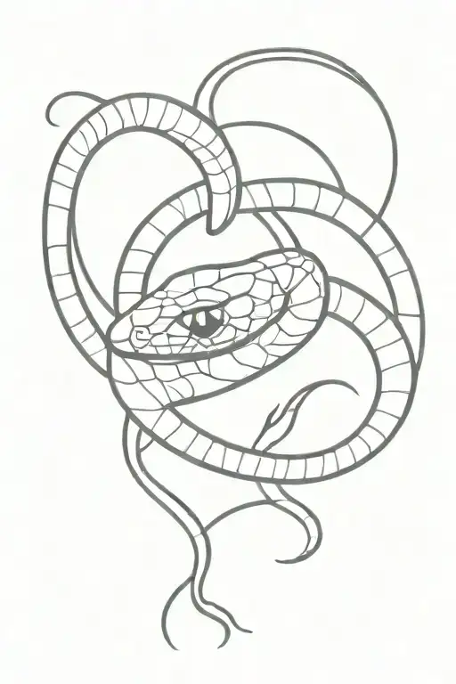 Snake With Harley Quin Symbol