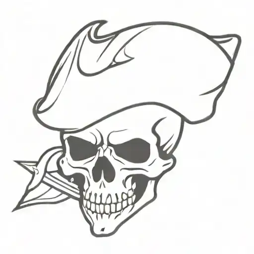 Skull Pirate Minimalist