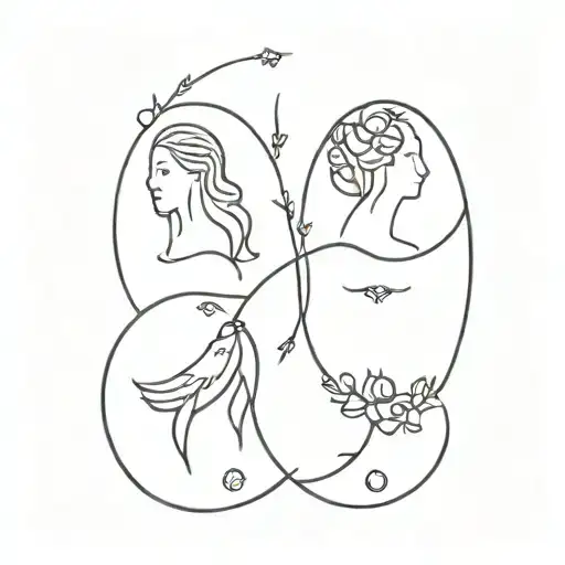 Sisters Tattoo In Which The Birth Months Are Incorporated January August