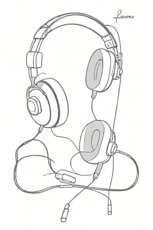 Wired Headphones That Form A Word That Says Love