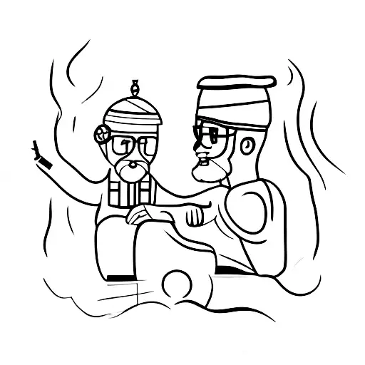 Father And Son In Tunisia