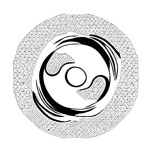 Unalome Yin Yang Lotus Moon