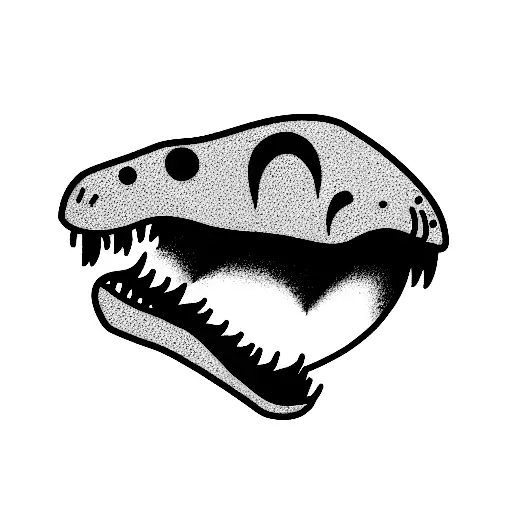 Cartoon T-rex Giving The Sideye
