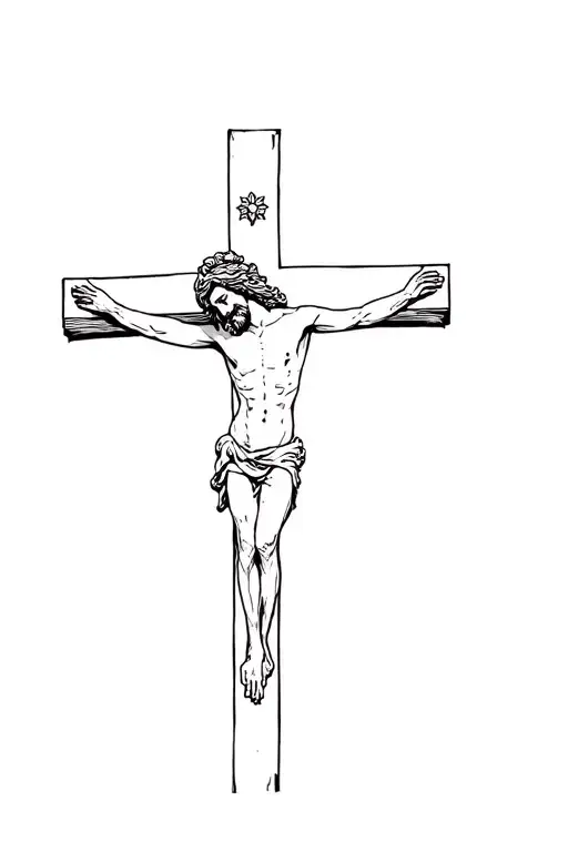Crucified Jesus On The Cross