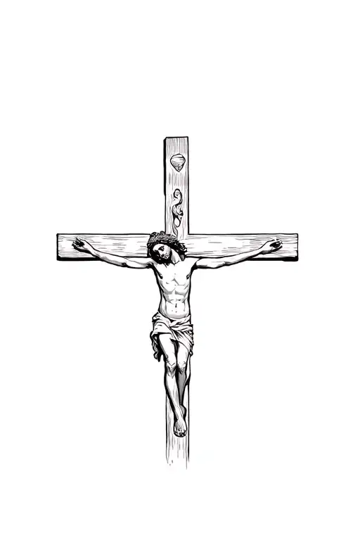 Crucified Jesus On The Cross