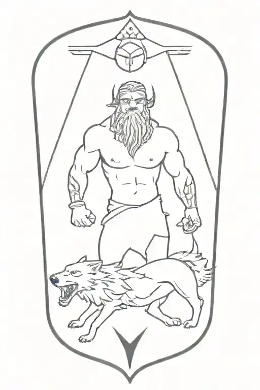 Tyr And Fenrir