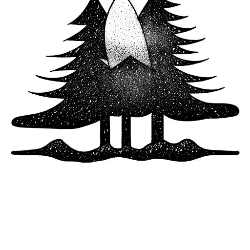 Pine Tree And Coordinates