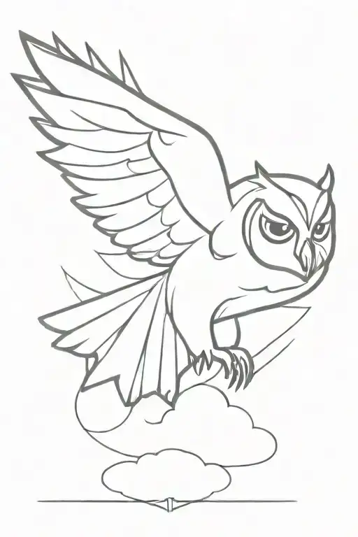Owl Flying