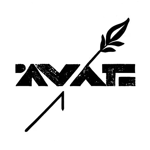 The Word Aixut In Vertical