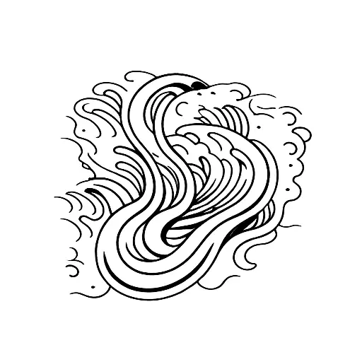 Ocean Waves Made Of Cherry