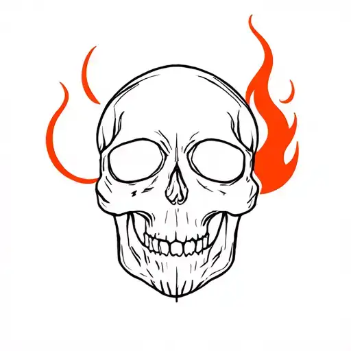 Skull And Fire