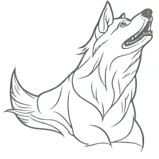 A Husky Howling