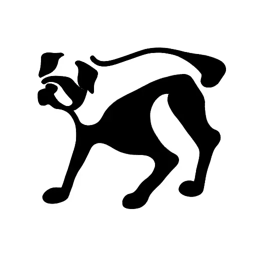 Brussels Griffon Dog Silhouette Standing