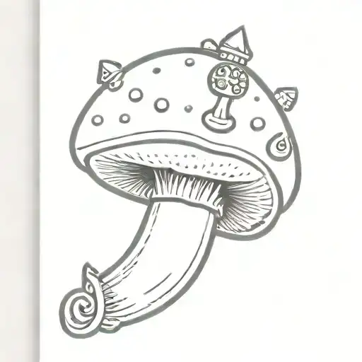 Mushroom With Legs And A Crown