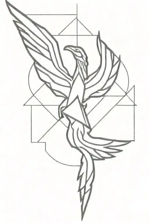Pheonix Bird And Tri Force