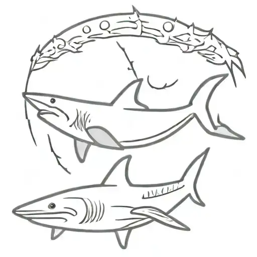 Goose Shark Crown Surrounded