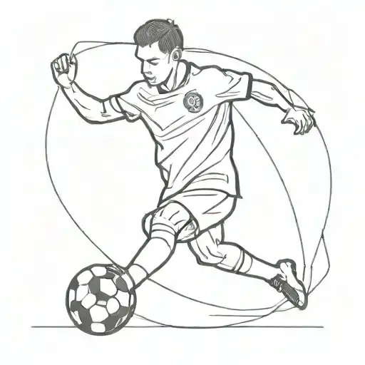 Soccer Idea With Number 27 There