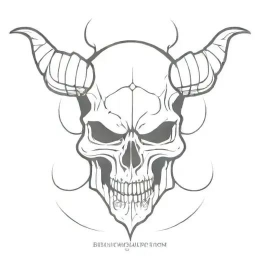 Gothic Demon Skull