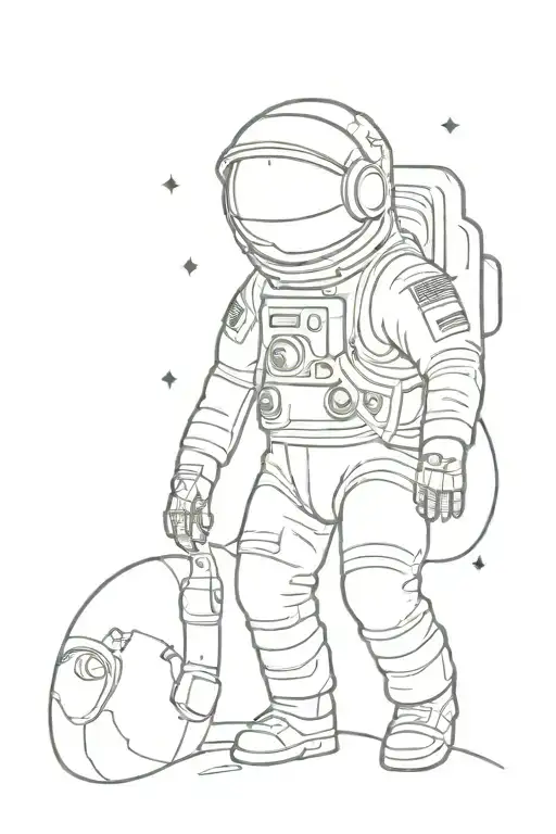 Astronaut Exploring