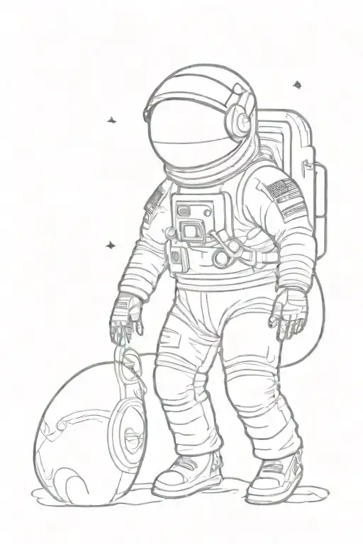 Astronaut Floating