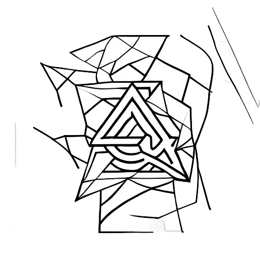 Triangle Witn Names Of Kids 'Lowie' And 'Walt'