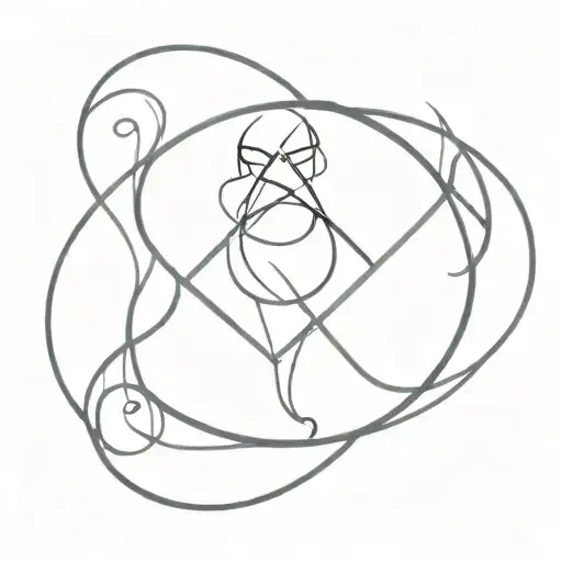 Memento Mori Symbol Intertwined