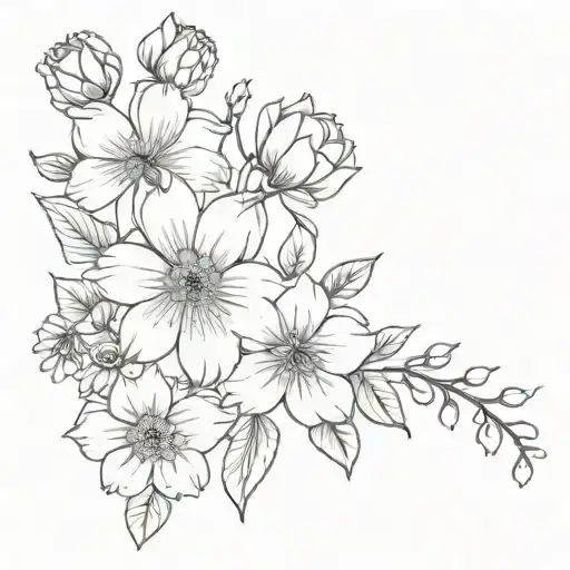 Birth Flower Bouquet