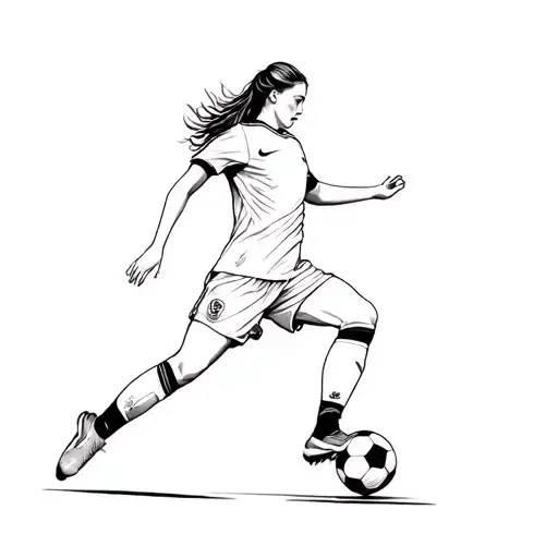 Alicja Soccer Player Kicking