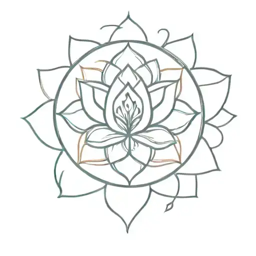 Anahata Mandala Lotus Shoulder Cap