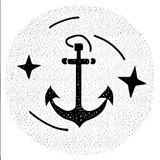 Anchor Moon And Stars