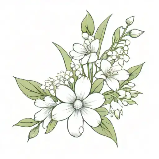 Daisy And Lily Of The Valley Bouquet