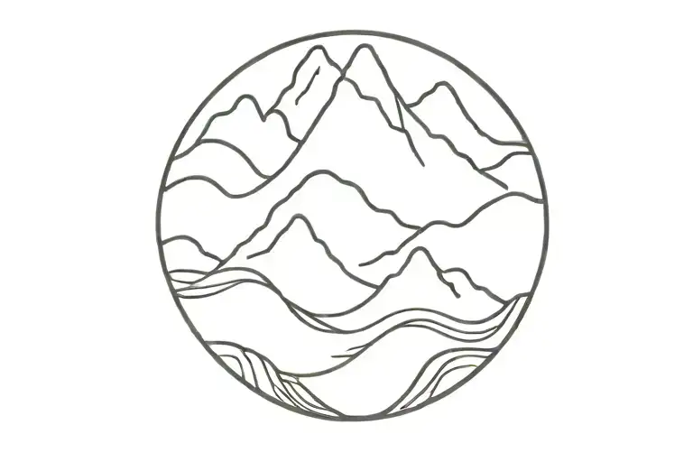 Simple Waves And Mountain