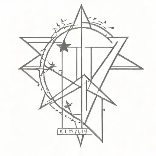 Star And Date In Roman Numerals