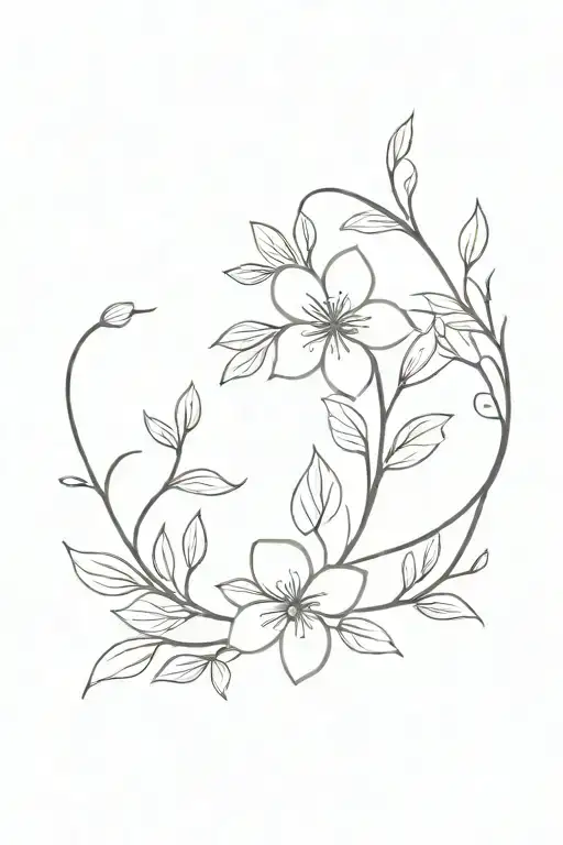 Vine And Flower Dainty