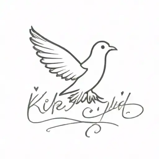 Kilek's World Saying With A Dove At The End