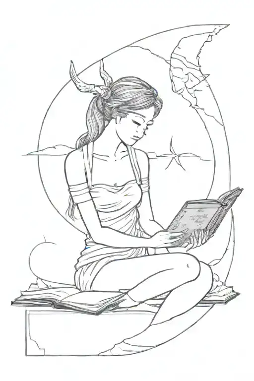Artemis With A Book Pages