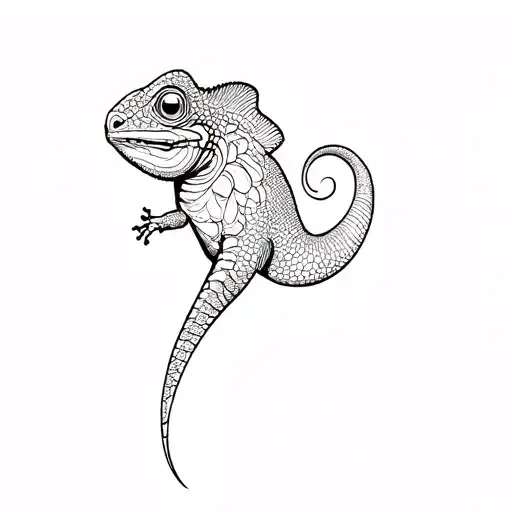 Realistic Female Chameleon Jemen