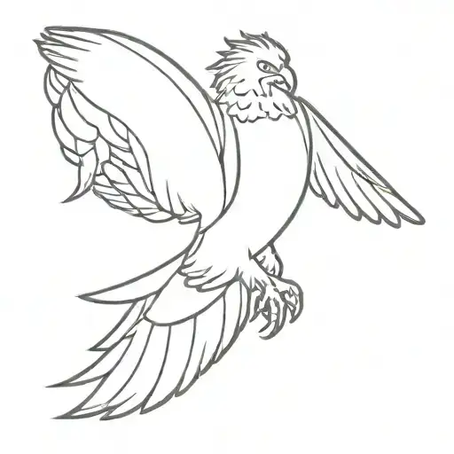 Angel Alone Flying Eagle