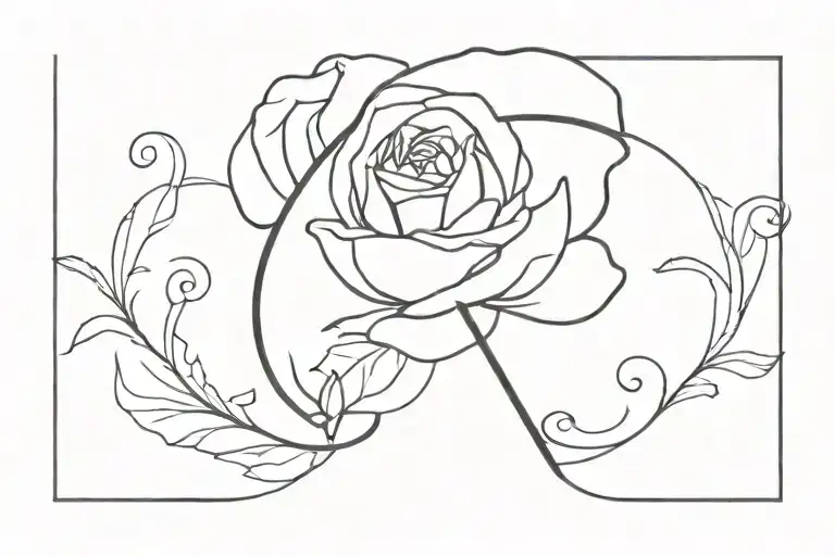 The Letter C With A Rose At The End Of It